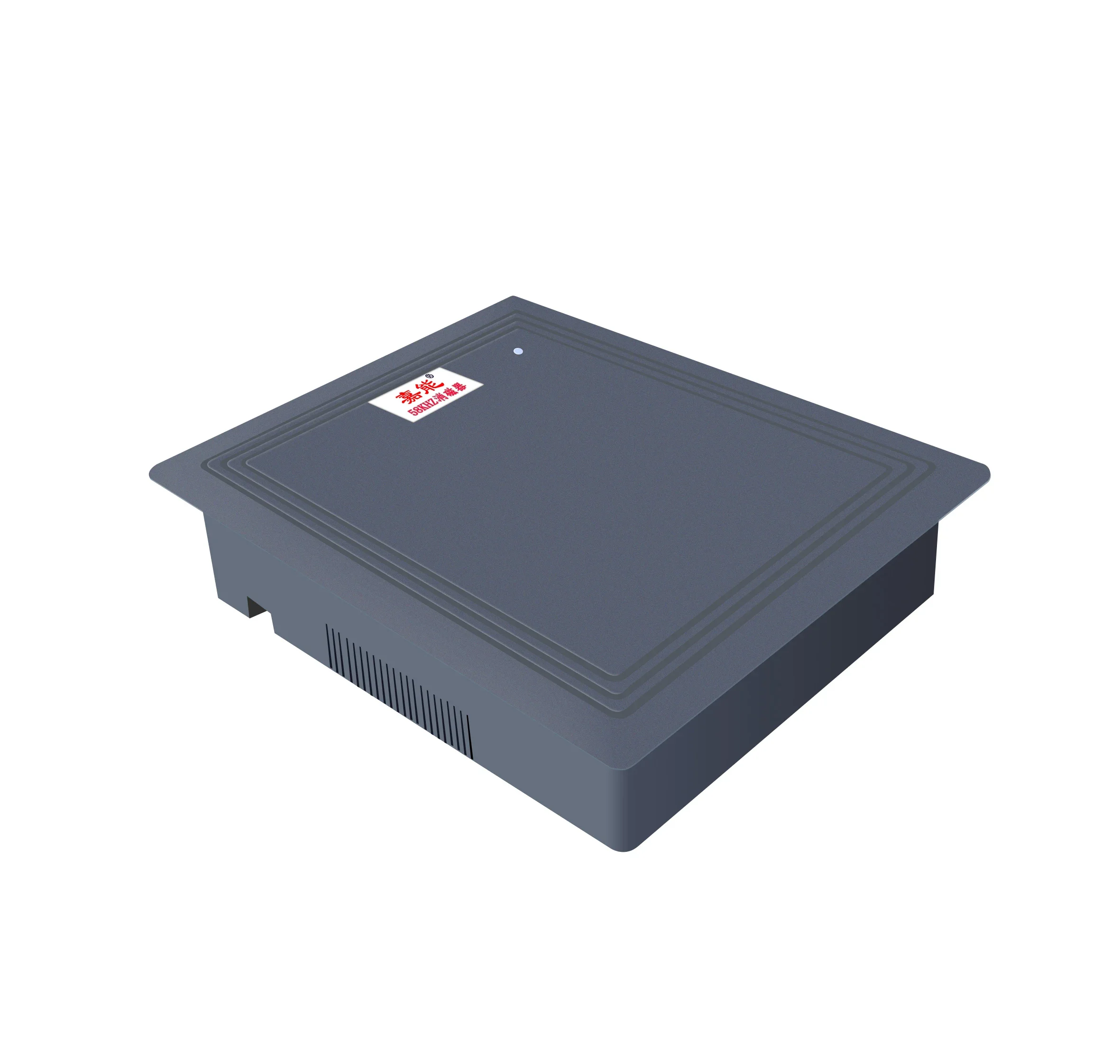 Dark Grey ABS material AC220V 50Hz Audible and visual anti-theft alarm EAS system AM 58KHz Intergrated soft label Deactivator