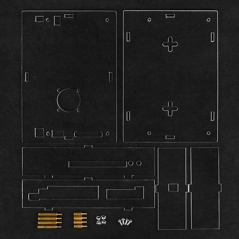 Banana Pi BPI-R4 Acrylic Case Transparent Shell Optional Cooling Fan Heatsink fo