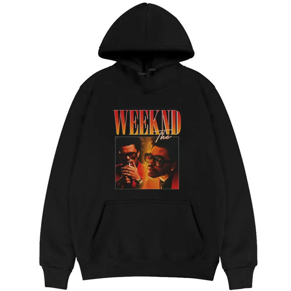 

Популярная винтажная Толстовка Rap Weeknd, модная женская толстовка в стиле хип-хоп Kaus Gambar