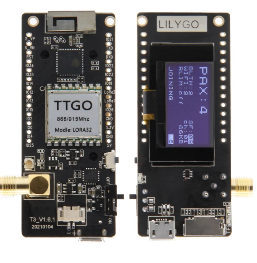 Lora32 v2.1 _ 1,6 version 433/868/915mhz esp32 lora oled 0,96 zoll sd karte bluetooth wifi drahtloses modul ESP-32 sma