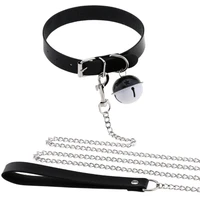 Leather Choker Punk Hauling Chain Punk Choker Necklace Adjustable Leather Collar Cosplay Choker for Girl Halloween 1