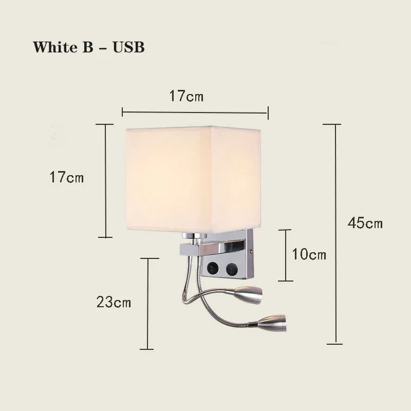 Luzes de Parede Led com Interruptor e Interface Moda Quarto Luminária Corredor Iluminação Arte Wandlamp Usb 17 Computers & Electronics