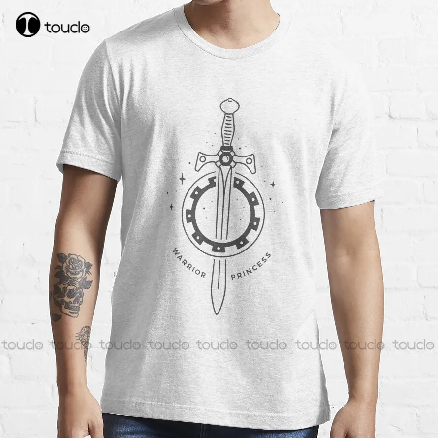Sciarpa-Sword & Charkam Trending T-Shirt Sciarpa Warrior Princess Shirts For Men Manica Corta Crea Il Tuo Design Fashion Tshirt Summer