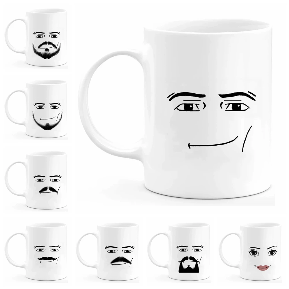 Jogo Inspirado Mulheres Rosto Homens Mulheres Rostos Caneca do Coffe Caneca  Engraçada Bonito Jogador de Volta À Escola de Presente de Aniversário