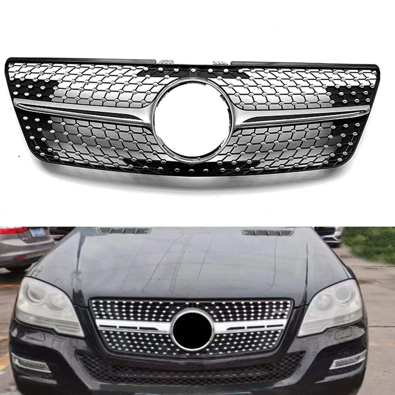 Front Grille Grill For Mercedes Benz W164 ML Class 2009 2012 ML320