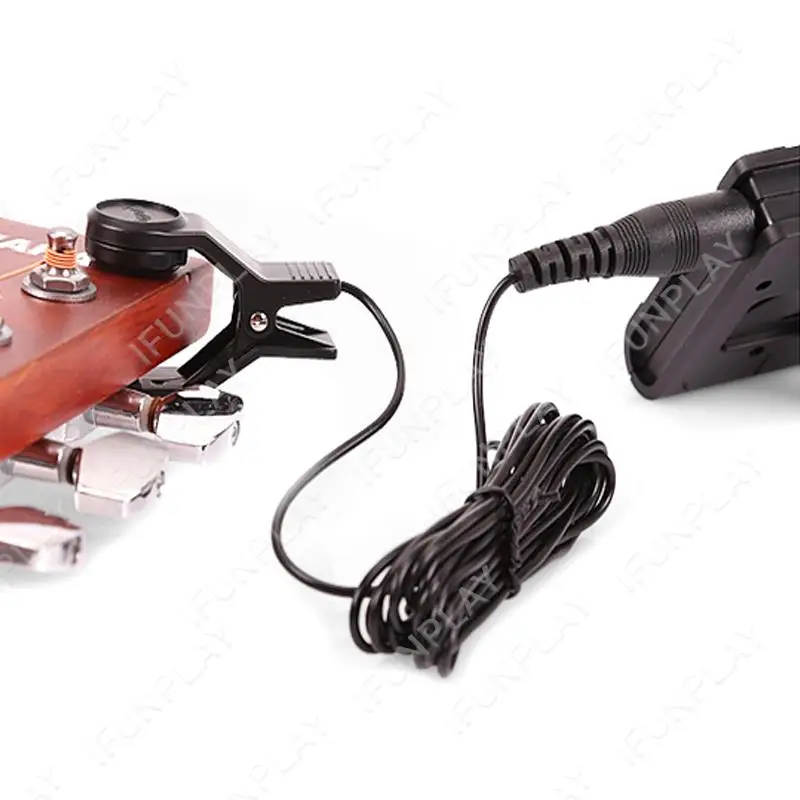 Cherub WCP-55 Universal Clip-on Pickup Compact Pick-up for Erhu Guitar Guzheng Violin Instrument with 1/4" Jack 2.5M Cable
