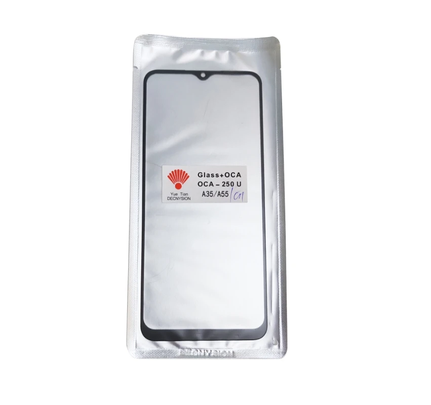 10 шт. для Oppo A93 2020 Reno 4 4SE A55 A35 K9 A54 A74 A94 A95 ЖК-дисплей сенсорный экран передняя внешняя стеклянная линза с пленкой OCA
