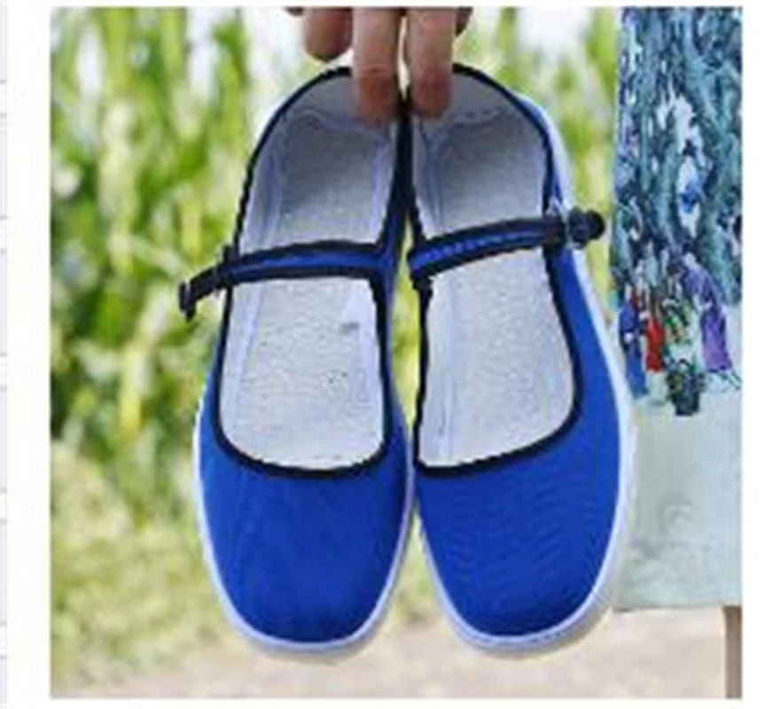 

Old Beijing Women's Cloth Shoes Fashion Breathable Handmade Online Women's Shoes Beef Tendon Bottom Lattice Floral Ladies Shoes