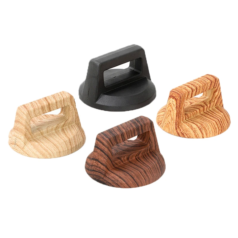 Wood Grain Pot Cover Handle Temperature Resistant Pot Lid Replacment