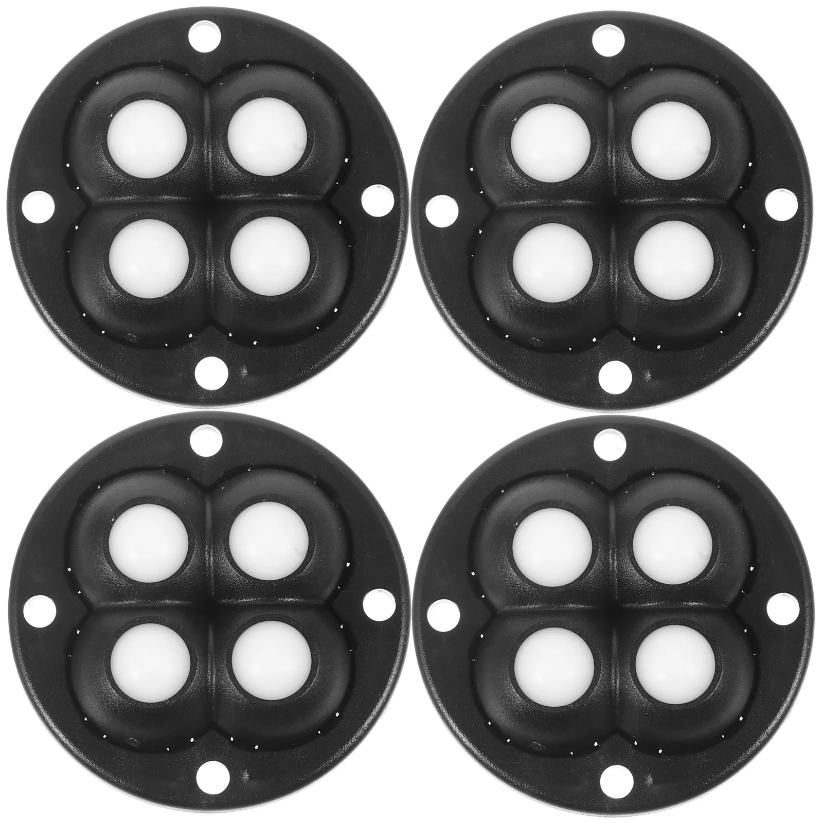 

4 Pcs Self Adhesive Casters Appliance Sticky Mini Wheels Castors Trashcans Pulley Rollers Planters