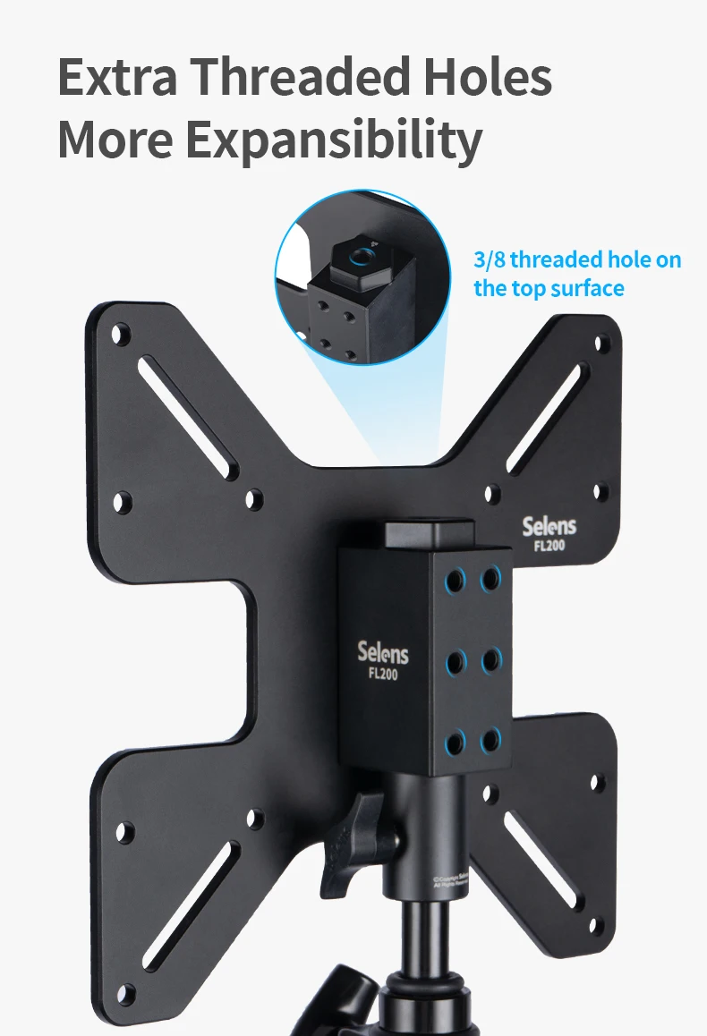 Selens TV Mount Bracket Stand Attachment and Wall Mount Removable Adapter Plate