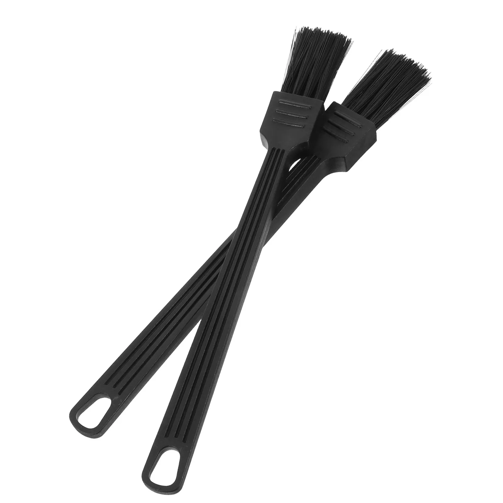 2Pcs 커피 머신 클리너 브러쉬 세트 그라운드 오일 잔류물 제거 우유용 안전 비스크래치 에스프레소 포터필터 청소 도구