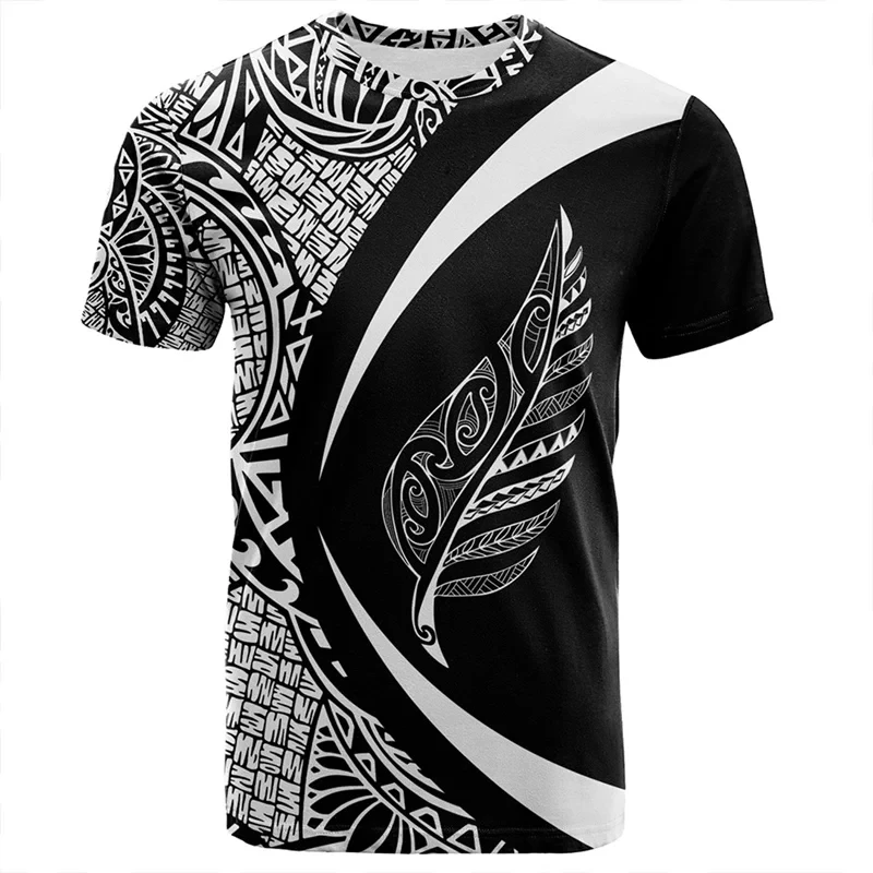 thumbnail image 1 of Camiseta estampada de pelota de rugby maorí de Nueva Zelanda de verano, camiseta deportiva de secado rápido para hombre, ropa deportiva hawaiana de moda, 1 of 5