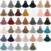 Nouveau Hijabs musulmans pour femmes écharpe mince châles unis Femme Musulman doux Viscose rayonne foulard islamique Turban bandeau 190x85 cm