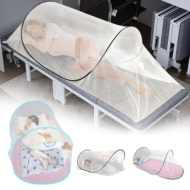 New Outdoor Travel Mosquito Net,Foldable Lightweight Small Mosquito Nets,Single Bed Camping Mosquitoes Tent for University Dorm