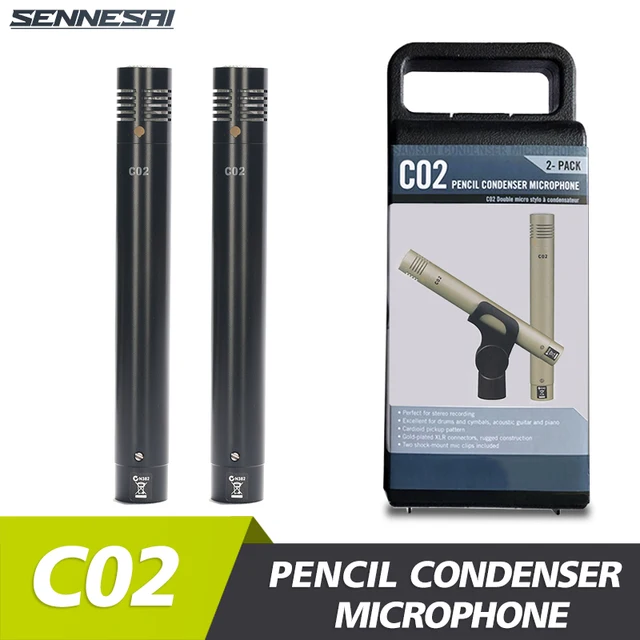 C02 One Pair Condenser SmallDiaphragm Suspension Pencil Shockproof