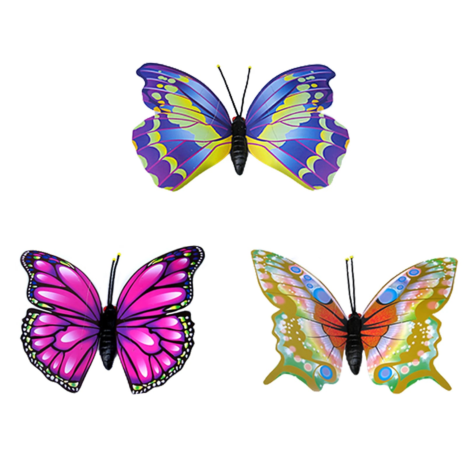 Colorful 3D Butterfly Yard Decor Hollow Out Butterfly for Garden Large Decorative Wall Art Fence Sculpture Ornament butterfly decoration