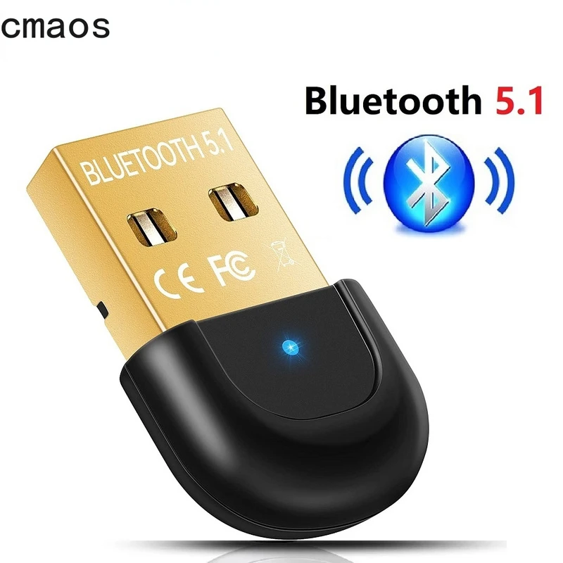SMART Dongle USB Bluetooth 5.1 Adapter Blue tooth USB Transmitter Speakers Keyboard Mouse