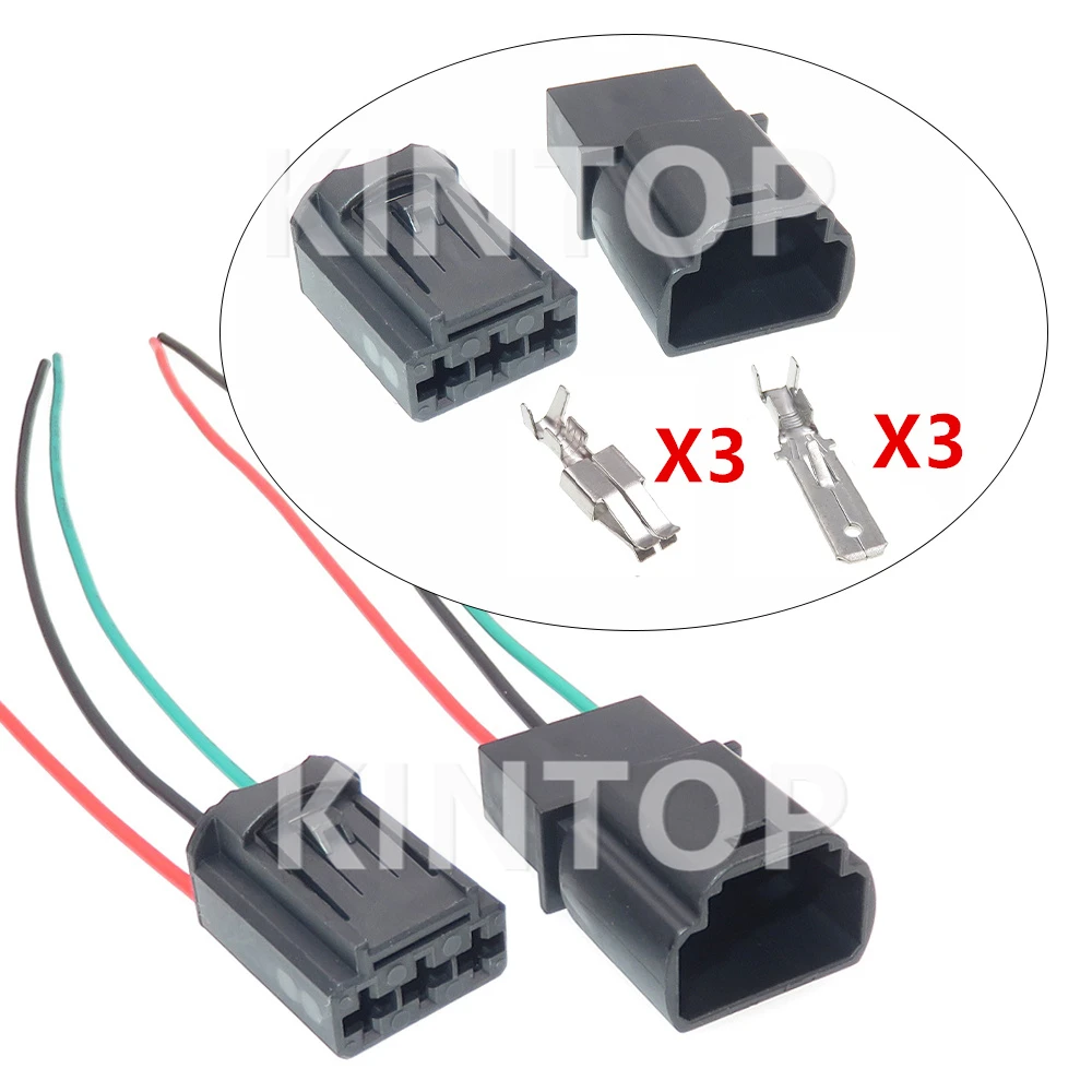 

1 Set 3 Pins 1823137-1 1823138-1 Car Electric Wire Socket with Cables 4G0919321A 4G0919321 Auto Connectors