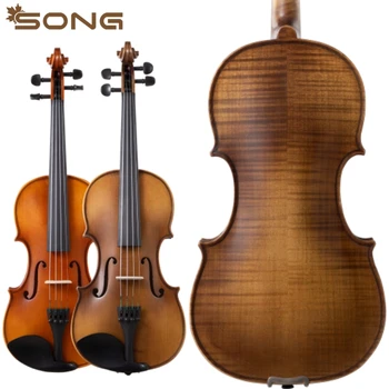 Old European Spruce top SONG Master violin 4/4/3/2/1 Professional violin maple back fiddler case bridge Loud Sound Accessories