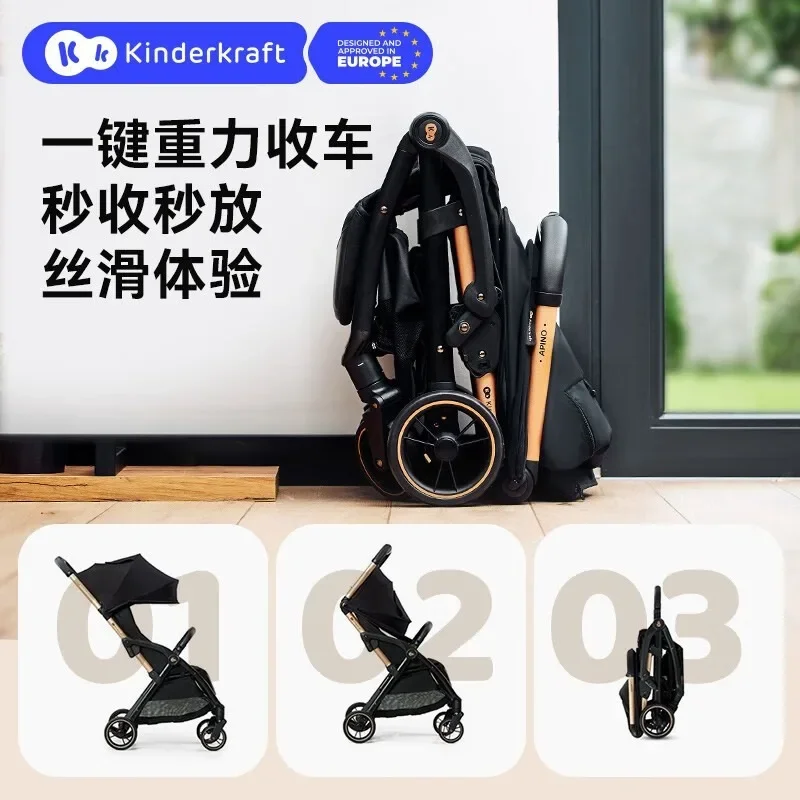 Baby strollers can sit on or lie on, light foldable boarding baby strollers, portable strollers