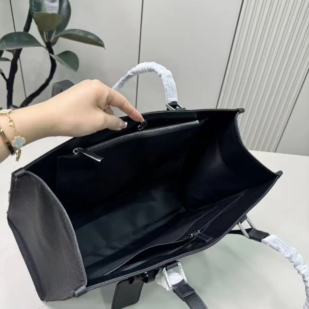 고급 비즈니스 토트백 패션 부티크 나일론 휴대용 숄더 스트랩 가방 캐주얼 대용량 방수 남성 노트북 가방
