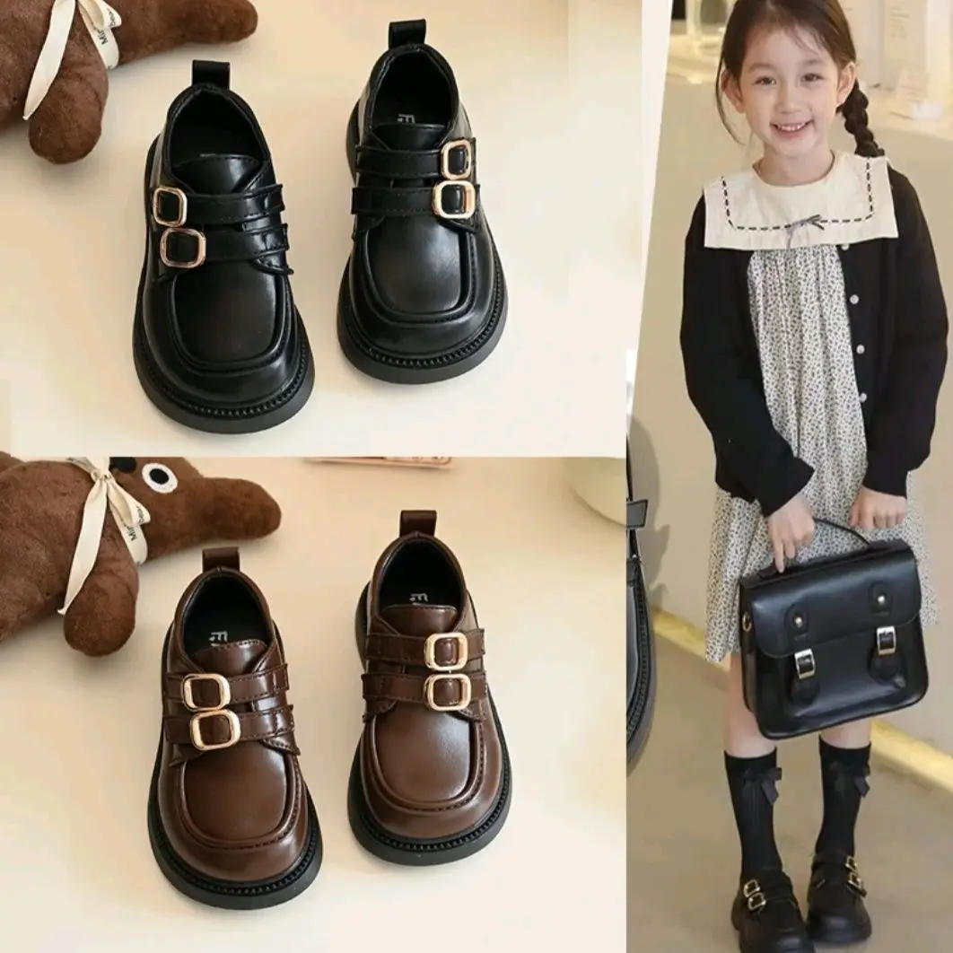 Leather Girls Mary Jane Flats Shoes for Autumn