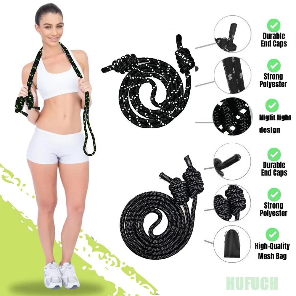 Flow Exercise Rope For Fitness Flow Double Braid Workout Rope Adjustable Length Jump Ropes For Men And Women Home Gym Workout 3