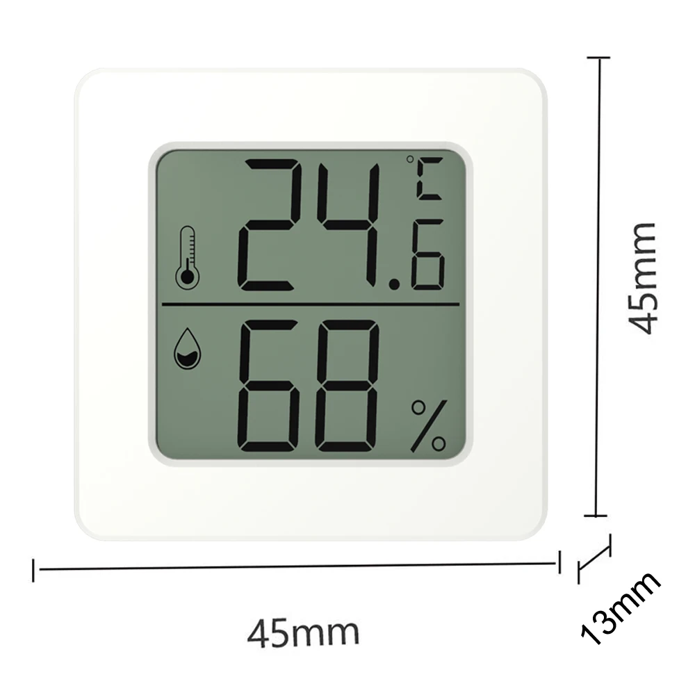 ThermoPro TP49 Mini Hygrometer Weather Station Black White Digital Room  Thermometer Hygrometer Temperature Humidity Monitor