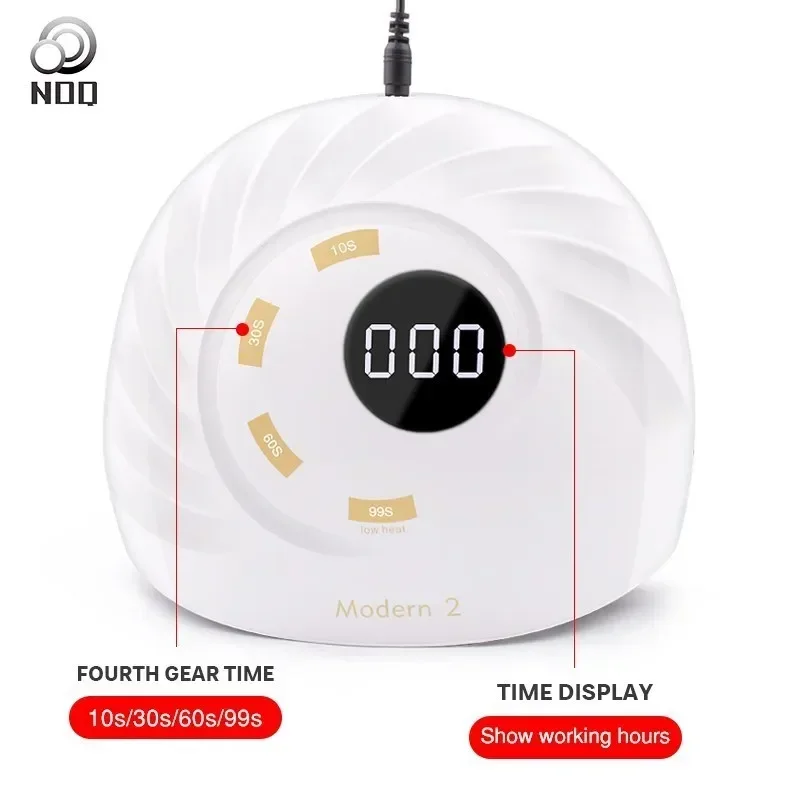 NOQ 손톱 건조 젤 광택제 UV LED 램프, 90W, 45 개 LED 건조기, 선풍기 매니큐어 기계, 네일 도구
