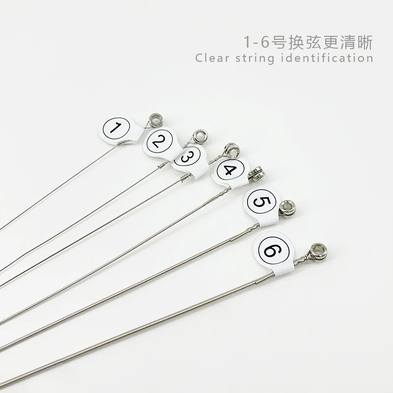 MOGE Hexagonal Carbon Steel Electric Guitar Strings Nickel Alloy Super Light Tension Accessories