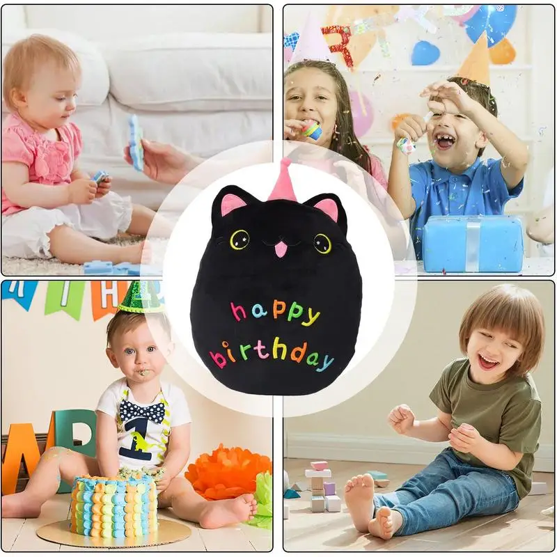 

Happy Birthday Plush Toy Soft Sensory Huggable Plushie Cute Cuddly Cartoon Doll Plush Comfortable Safe Plush Toy For Daughter
