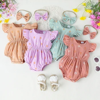Floral Baby Jumpsuit Set 1