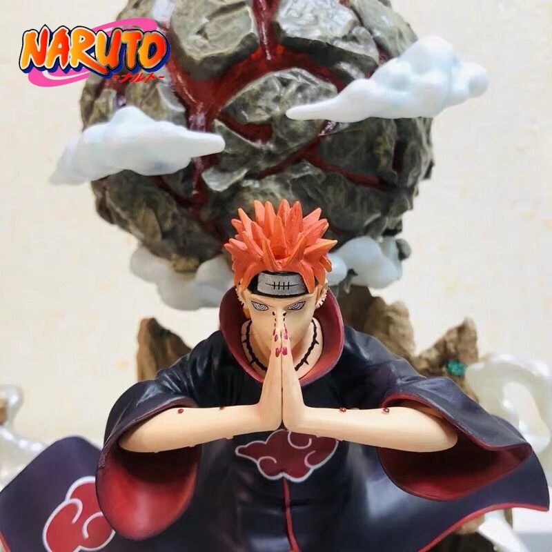 

24cm Naruto Anime Figure Shippuden Kizuna Relation Akatsuki Pain Gk PVC Action Figurine Statue Collectible Model Holiday Gifts