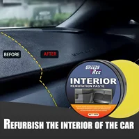 Car Interior Polish Wax - Restores Shine & Scratch Repair with HydroShield Anti-Fade Tech for Leather Dashboard Plastic 1