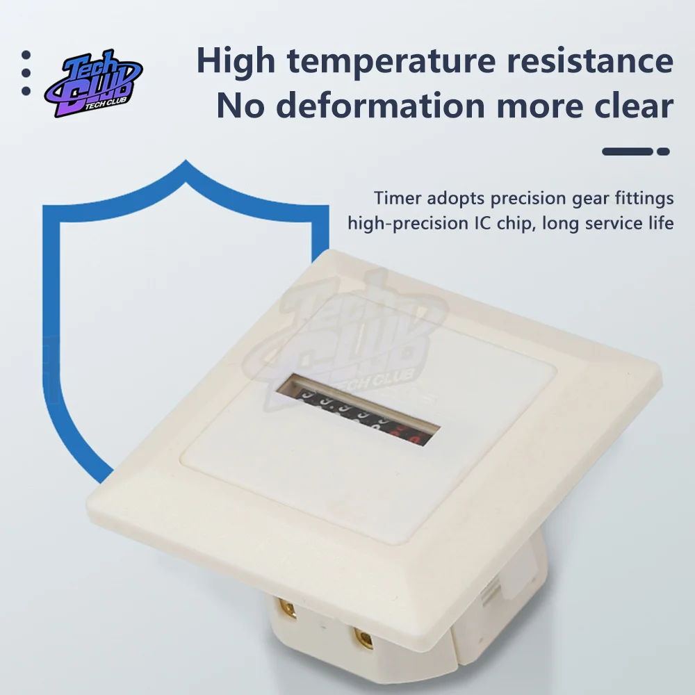 AC220-240V HM-1 0-99999.9 시간 타이머 기능 전자 밀폐형 카운터 디지털 미터 게이지 0.3W 50Hz 전기 도구 용