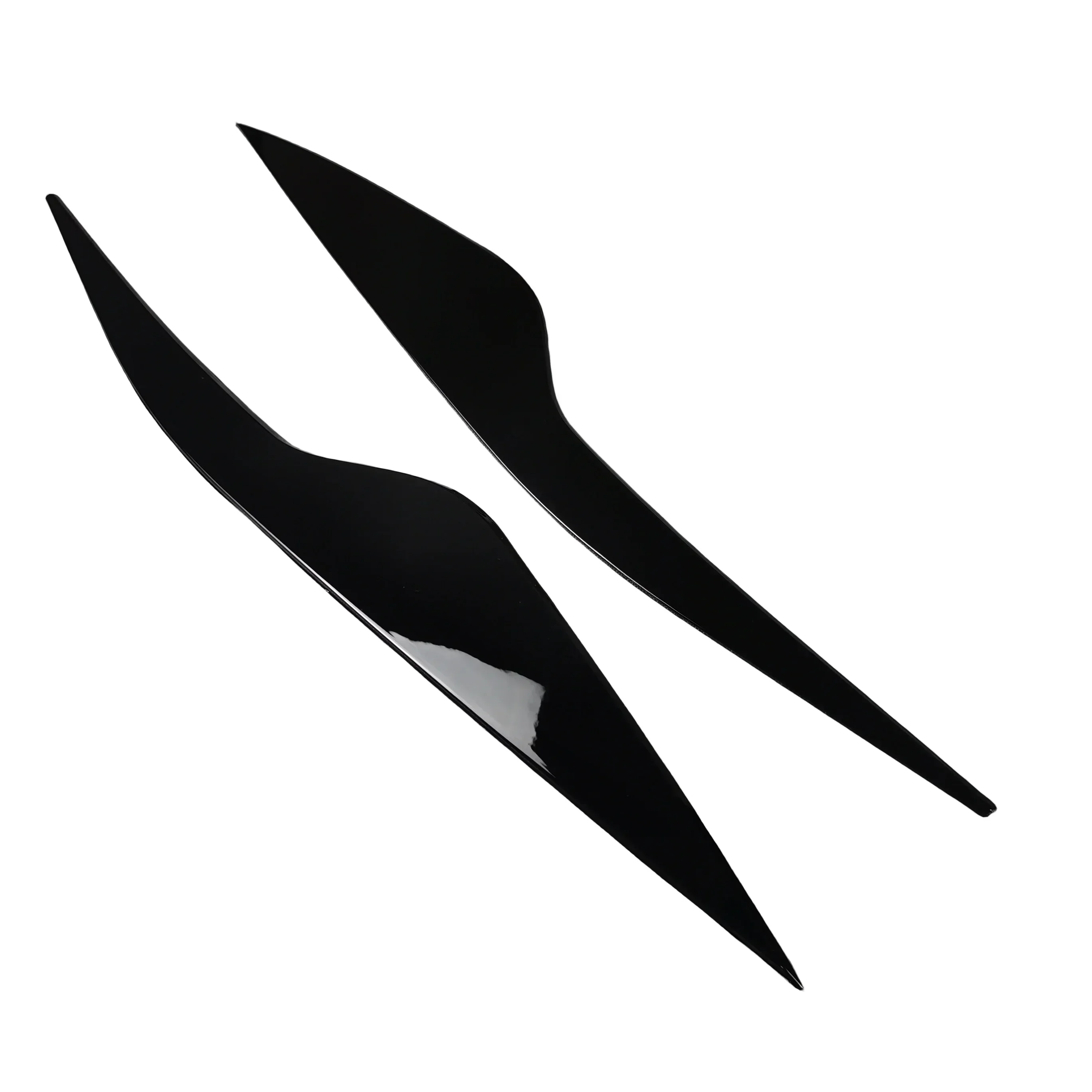 Carbon Look Headlight Eyebrow Stickers for Car Exterior Enhancement
