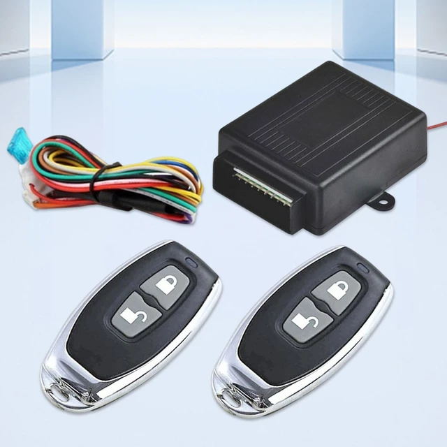 12V Auto Locking Security Keyless Entry Kit 2 Button Remote Control Car  Central Locking System Remote Trunk Release - AliExpress