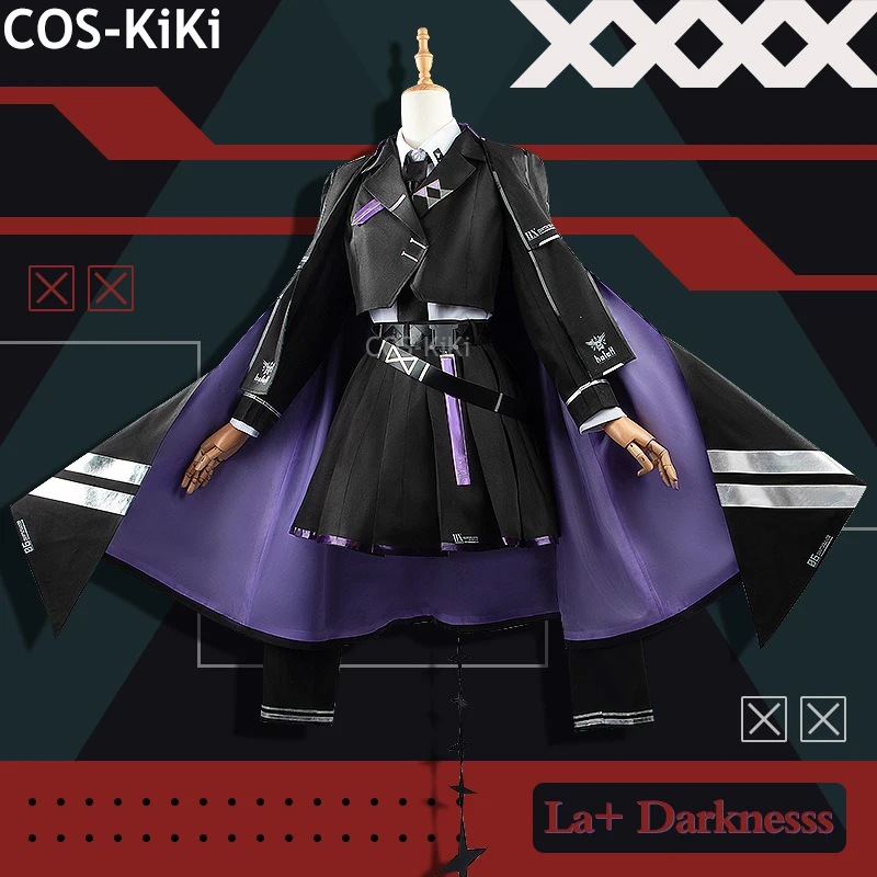 Cos-Kiki Vtuber Holovive La + Darknesss Tuta Da Gioco Nifty Bella Uniforme Cosplay Costume Halloween Party Gioco Di Ruolo Outfit Di Qualsiasi Dimensio