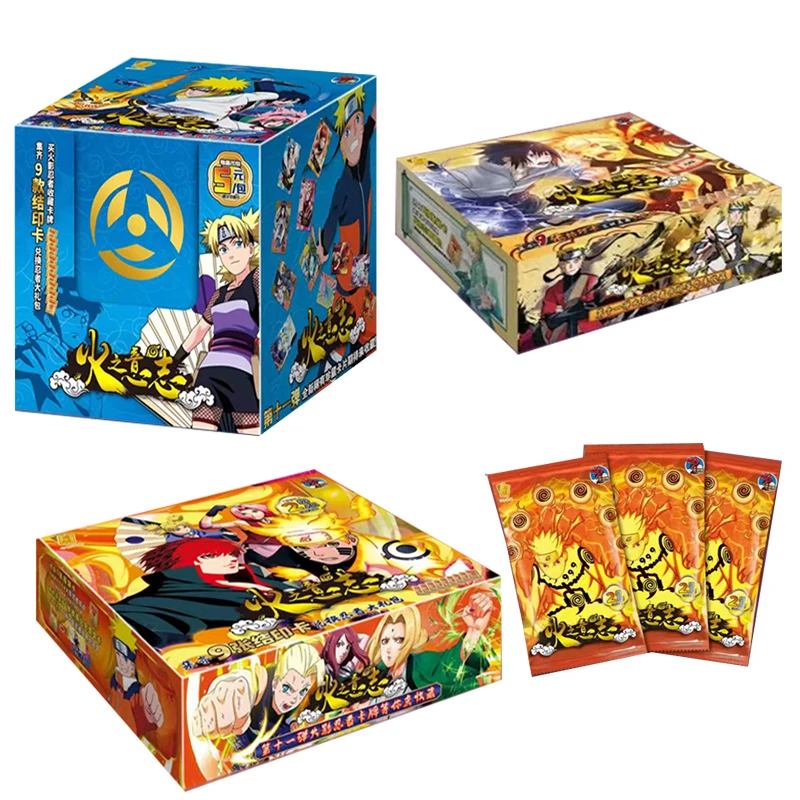 

Genuine Original Naruto Box Cards Playing Game Hobby Collection Rare Tcg Card Figure Sasuke Ninja Kakashi for Children Gift Toys