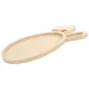 Wooden Pallets Rabbit Ears Egg Tray Child Platter Easter Food Trays Bunny Serving 5