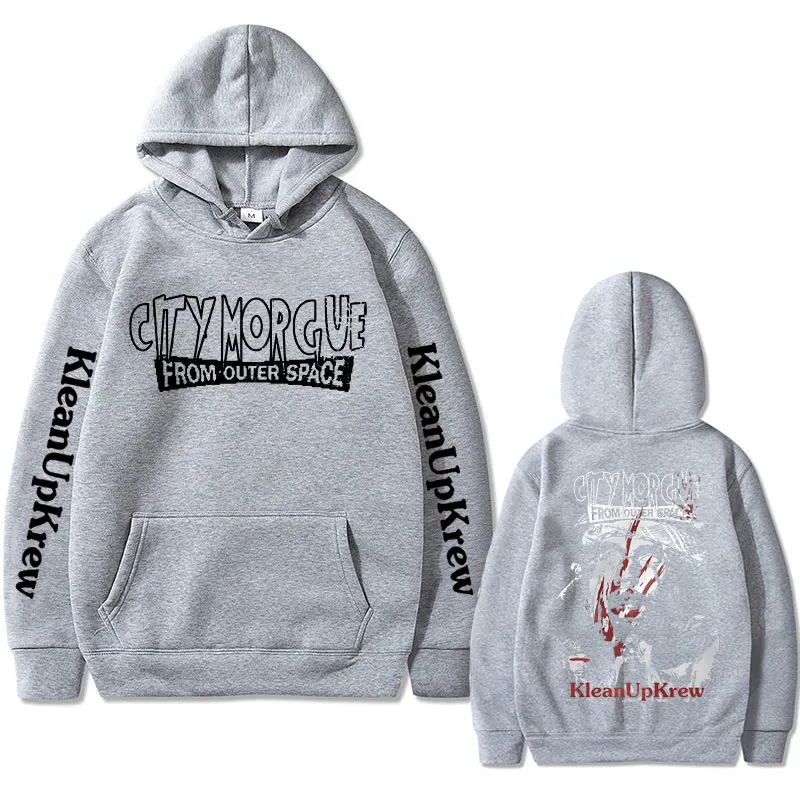 Rapper City Morgue Double Sided Print Hoodie Men Women Fashion 