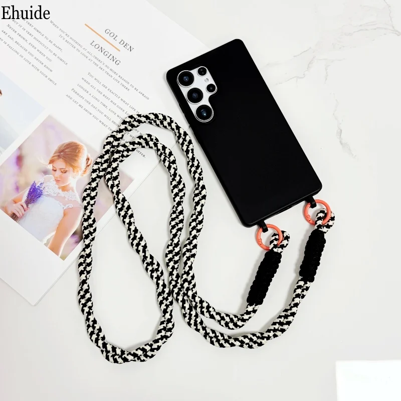 Enhanced Shockproof Crossbody Lanyard Case with Candy Soft Cover and Neck Strap