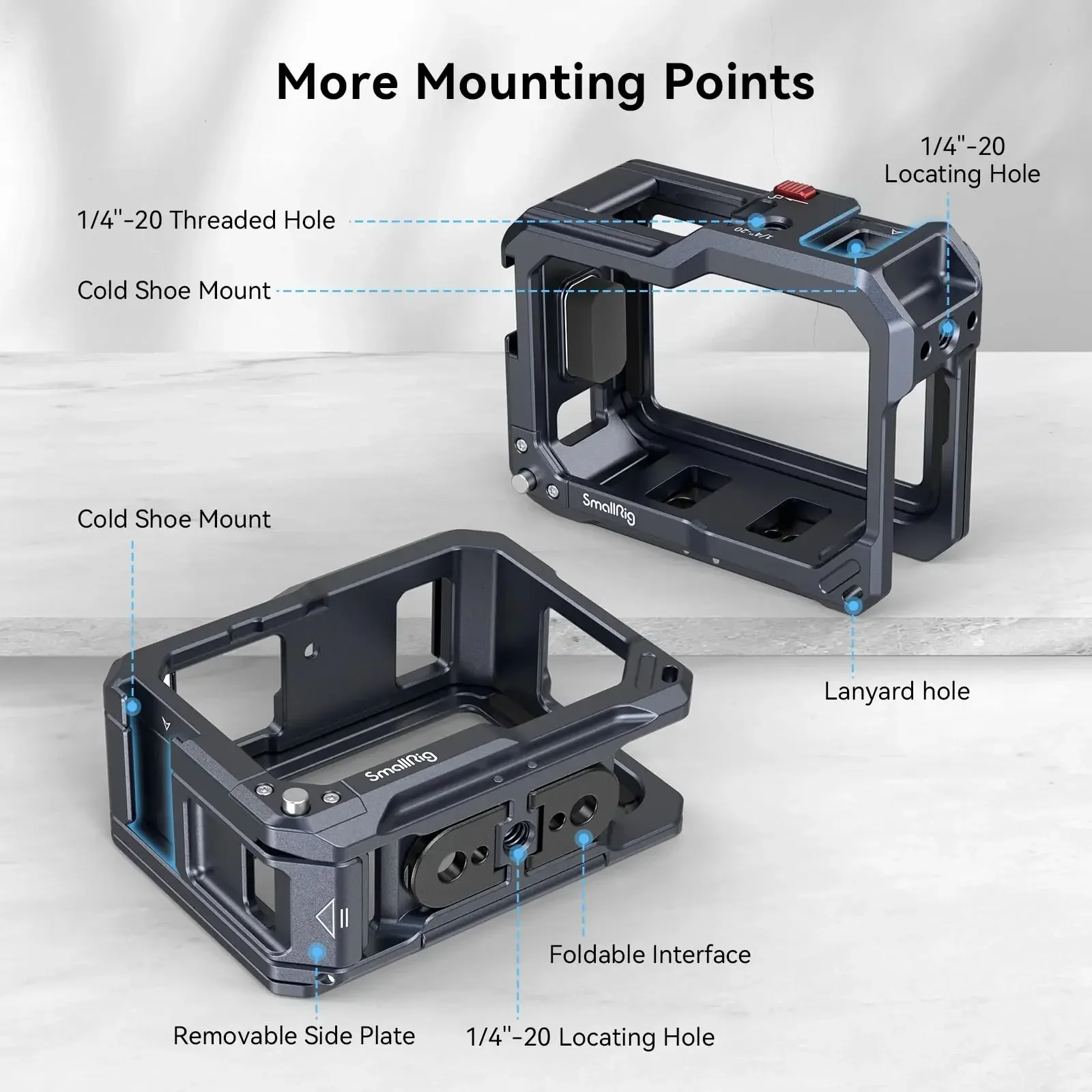 SmallRig Action Camera Full Protection Cage for Hero 13 /Hero12/Hero11/Hero 10/H