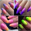 6Pcs Thermal Gel Nail Polish Set Winter 3 Layers Temperature Color Changing Semi Permanent Varnish Soak Off Nail Art Gel Kit 4