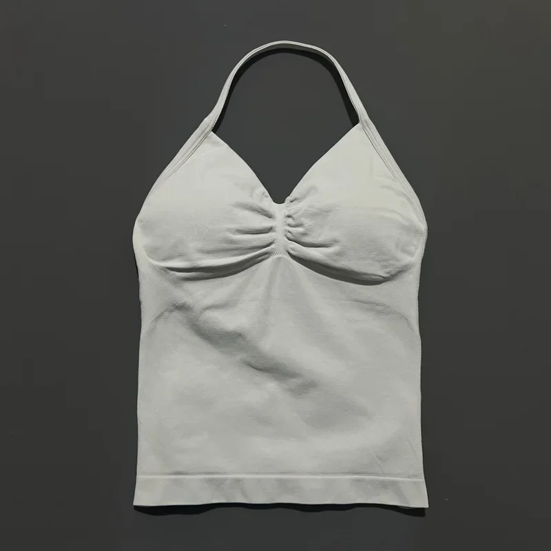 HISTELLO Df Dupe Gym Longline Strappy Top Yoga Vest Woman Backless Tank Tops Sports Fitness Bras Running Workout Gym Halter 115 S2f3b08a5d57b4f899ef6e0c3c9f84327W