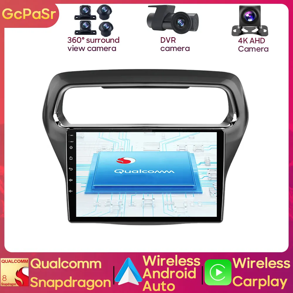 

Qualcomm Auto Car Radio Player For Ford Escort 2015 - 2018 Android Navigation Audio Carplay 5G Wifi Dash Cam GPS CPU NO 2din DVD