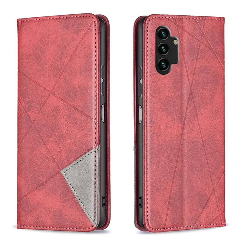 On For Samsung Galaxy A14 5G A23E A04 Case Magnetic Wallet Leather Flip Phone Cover For Galaxi A13 A23 A33 A53 A73 A03 5G Cases 2