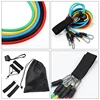 11-Piece Set Resistance BandsTensioner Pull Rope Fitness Multi-function Tensioner Suit Muscle Training Belt Elastic Sleeve Bands 3