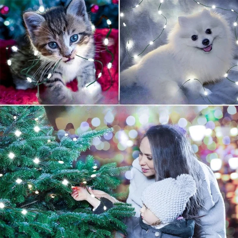 1000LED Fairy String Lights Christmas Garland Outdoor Decor Lights Waterproof with Remote for Tree Street Wedding Party